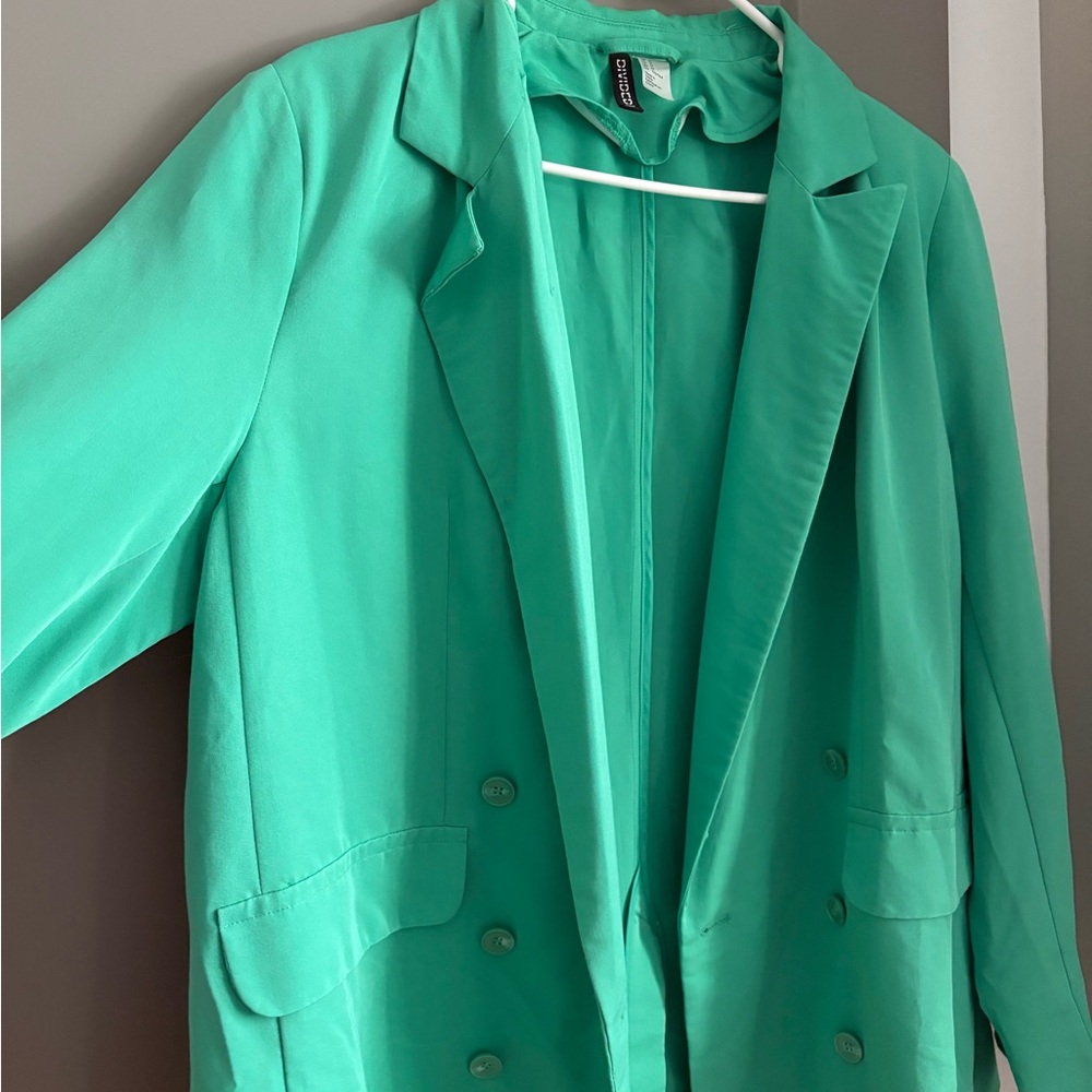 Oversized Green Women's Blazer